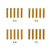 Multi-Size Brass Nozzle Kit for OrangeStorm Giga